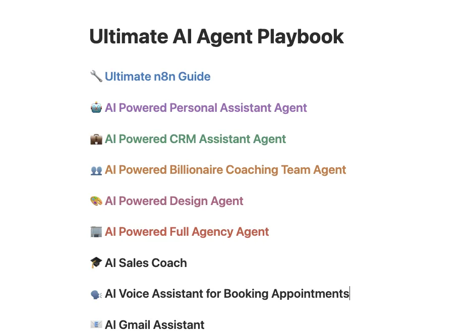 Preview of AI Agent Playbook